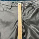 Wild Fable  Black Faux Leather Low Rise Flare Pants Size 14 Photo 9