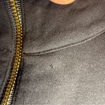 Lilly Pulitzer  | Skipper Popover Pullover 1/2 Zip Sweater Black Gold Crochet XS Photo 5