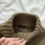 Talbots  Womens Size MP Sweater Long Sleeve Green Coquette Office Business Fall Photo 5