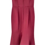 Amsale Makayla Bridesmaid Dress in Ruby Long Elegant Gown size 14 Formal Red Photo 6