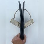 Gucci  Metallic Gold leather GG marmont thong sandals flat EU 39.5 Photo 4