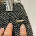 DKNY Black White Zigzag Pencil Skirt Womens 0 Dark Academia Classic Preppy Photo 5