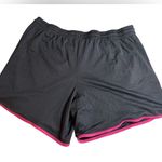 Danskin Gray Athletic Shorts with Pink Trim | Size XL Photo 4