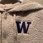 PINK - Victoria's Secret University of Washington UW VS Pink Fleece Coat Zip Up Size Small Photo 2
