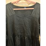 Old Navy  Womens 3X Black Dress Long‎ Sleeve Smocked Square Neck Casual Photo 2