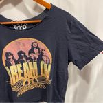 Chaser Cute crop Aerosmith dream on short sleeve raw neckline t-shirt  Photo 7