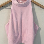 Fabletics Terry Built In Bra Tank Lavender Lustre Mock Neck Racerback Size L Photo 0