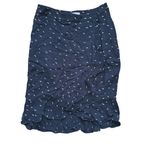 Jigsaw Black White Dashes Chiffon Midi Skirt Viscose 4 Whimsical Academia Preppy Photo 1