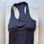 Bandier All Access Navy Session tank Top Racer Back, Shelf bra, Size Large Photo 8