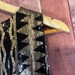 Jack by BB Dakota Jack By BB Dakota Black And Gold Sequin Dress Size Small Photo 5