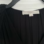Loft Black Shirred Dress Photo 4