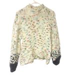 Anthropologie  Size Small Multi Color Thick Knit Gaia Mock Neck Sweater Photo 1