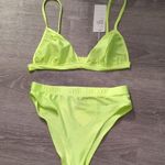 Daisy Neon Yellow Bikini Size Medium Photo 0