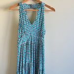 Anthropologie Maeve Teal Luella Knit Maxi Dress V Neck Womens Size M Photo 3