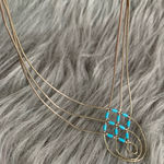 Arizona Stirling Navajo Necklace Blue Photo 0