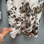 Boston Proper  Faux Suede Shearling Coat Floral Print S Photo 13