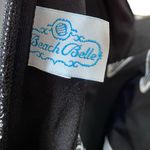 NEW Beach Belle Plus Size Black White Midnight Bouquet Twist Halter Swim Dress Photo 6