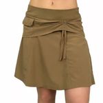 Athleta  Tan Wherever Tiered Pleated A-Line Tennis Athletic Skirt Skort 8 Photo 0