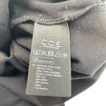 COS  Black Tie Front Long Sleeve Paperbag Skirt Dress Size Small Photo 6