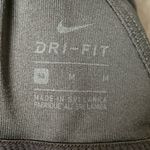 Nike Dri Fit Women Size Medium Black athletic Sports Bra Mesh Photo 2