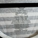 Faded Glory Black Striped Tank Top Vintage Y2K 2000s Casual Streetwear Indie Sleaze‎ Medium Photo 3