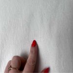 Anthropologie Maeve White Fringe-Sleeve Crew-Neck Sweatshirt M Photo 6