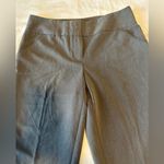 Nicole Miller NY Pants sz 8 Gray Flat Front Pockets Wide Leg Capri Photo 2