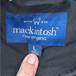 Mackintosh L Women's Fur Trim Hoodie Zip Snap Front Black Jacket Size L Photo 12