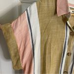 Rip Curl Pink and Yellow Shirt Dress Size Large striped trendy gorpcore retro Photo 6