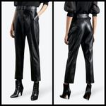 Ted Baker 💕💕 Faydell Pleather Trouser ~ Black US 8 NWT *NO BELT* Photo 2