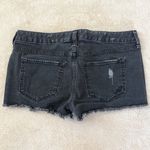 EXPRESS EUC  Black Distressed Jean Shorts Photo 1