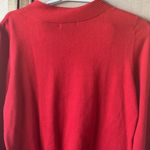 White Stag FINAL MARKDOWN  Red Knit Sweater Cotton Blend large Photo 6
