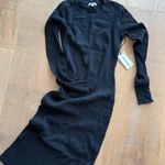Cotton Citizen NEW NWT Black Monaco Long Sleeve Midi Dress Photo 3