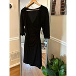 David Meister  Size 2 Black Side Ruched Dress‎ Cocktail/Formal/Party Photo 1