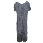 & Other Stories & OTHER STORIES Floral Button Down Cropped Jumpsuit Blue Sz 8 Photo 2