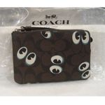 Coach Corner Zip Halloween Eyes Wristlet New with Tag MSRP $199 SOO very rare Photo 1