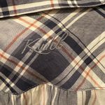 Kuhl Kamilia lightweight button down plaid sz medium Gray Photo 4