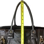 Chloé CHLOE ECLIPSE Logo Chocolate Brown Shoulder Bag with Exterior Zipper Pockets Photo 8