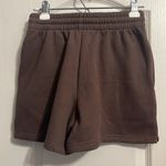 White Fox Boutique 💙💖  Along for the Ride Chocolate Brown Lounge Shorts Photo 3