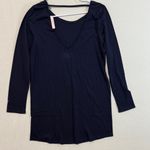 Victoria's Secret  Black Chemise with Pink Crush Design Photo 1