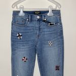 Juicy Couture Black label Flower Power embellished skinny jeans size 26 Photo 2