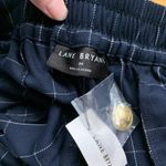 Lane Bryant Perfect Drape Relaxed Ankle Plaid Pants Plus Size 24 Gold Button NWT Photo 5