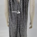 Mark & James Glittery Sequin Dress Womens M Black Silver Halter Tie Neck Mini Size M Photo 6