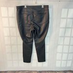 EXPRESS Black Solid Stretchy Ankle Faux Leather Pants Size 18 Photo 3
