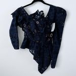 Self Portrait Asymmetrical Eyelet Top Photo 1