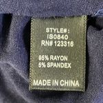 Iris  Navy Twisted Asymmetrical Skirt Photo 4