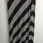 Max Studio Black Diagonal Striped Long Maxi Skirt Medium NWT Photo 0