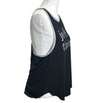 SoulCycle NWT Je T’aime Graphic Tank Top Extra Small Black Cotton Workout Gym Photo 2