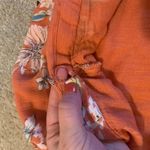 Floral Wrap Skirt Orange Size M Photo 6