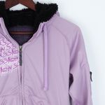 Sessions Softshell Zip‎ Up Fleece Hoodie Size Small Purple Photo 1